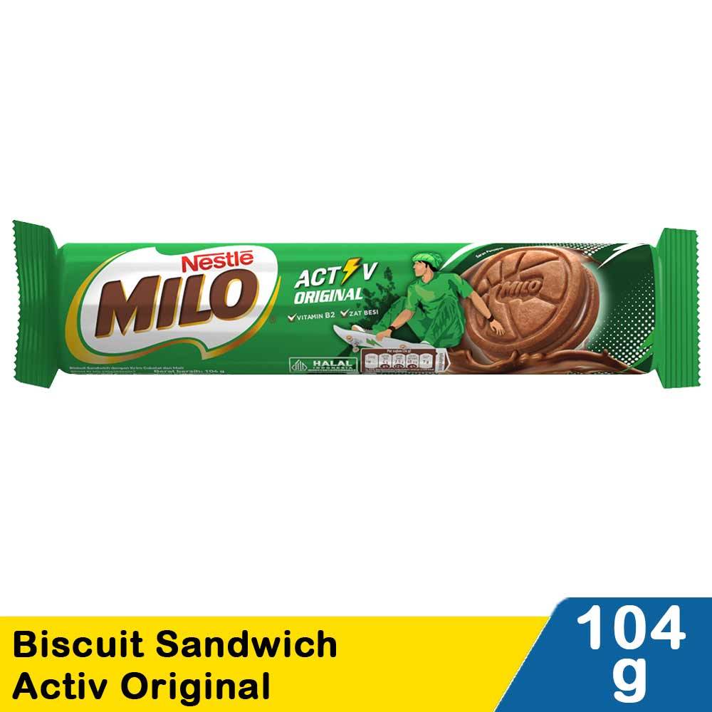 

MILO BISKUIT SANDWICH RASA COKLAT 104GR
