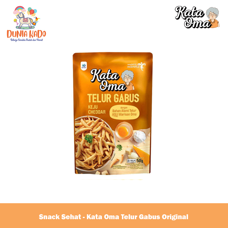 

Kata Oma Telur Gabus 50g - Snack Cemilan Sehat Alami / Wangi Enak
