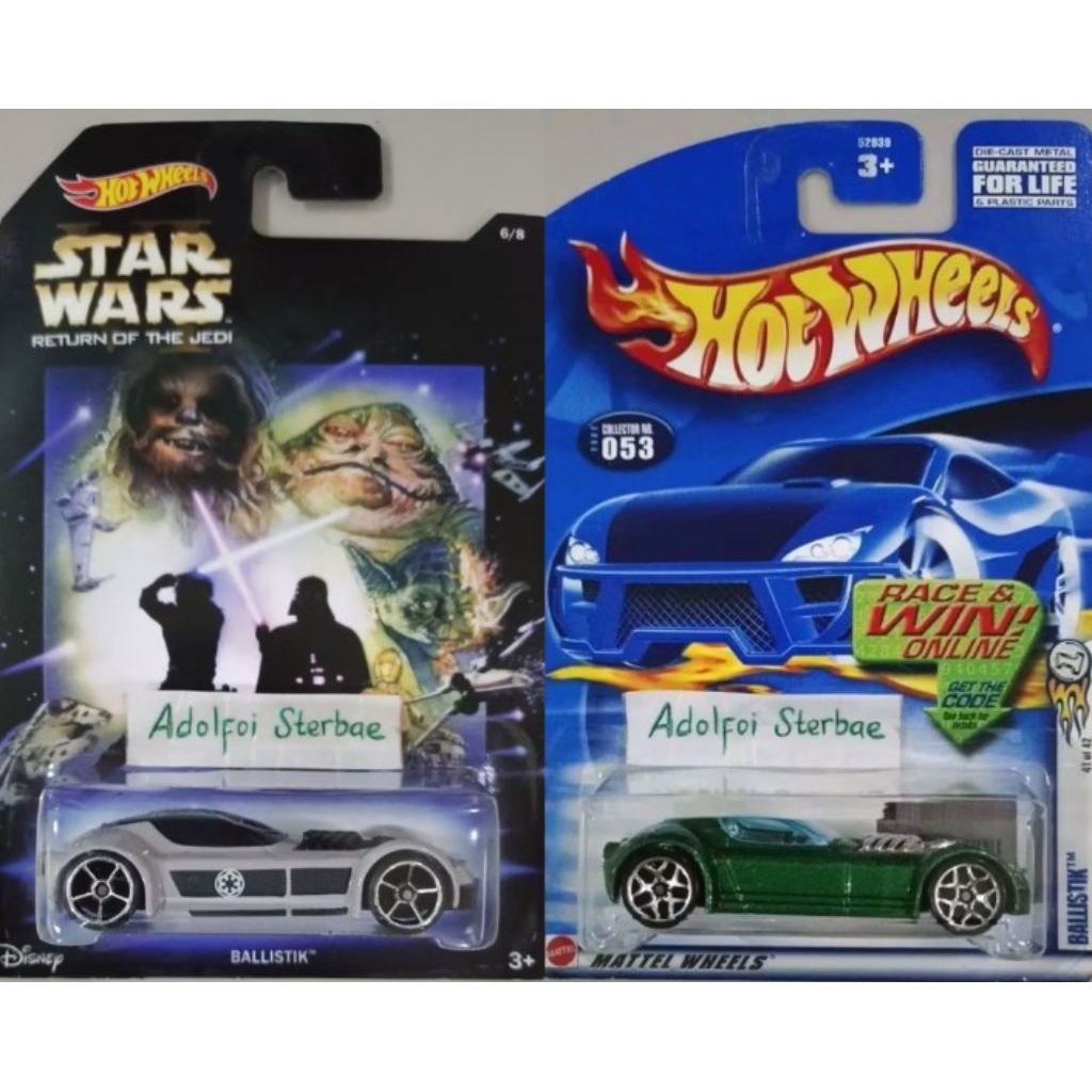 hotwheels hot wheels ballistik balistik balistic ballistic disney star wars return of the jedi 6/8 r