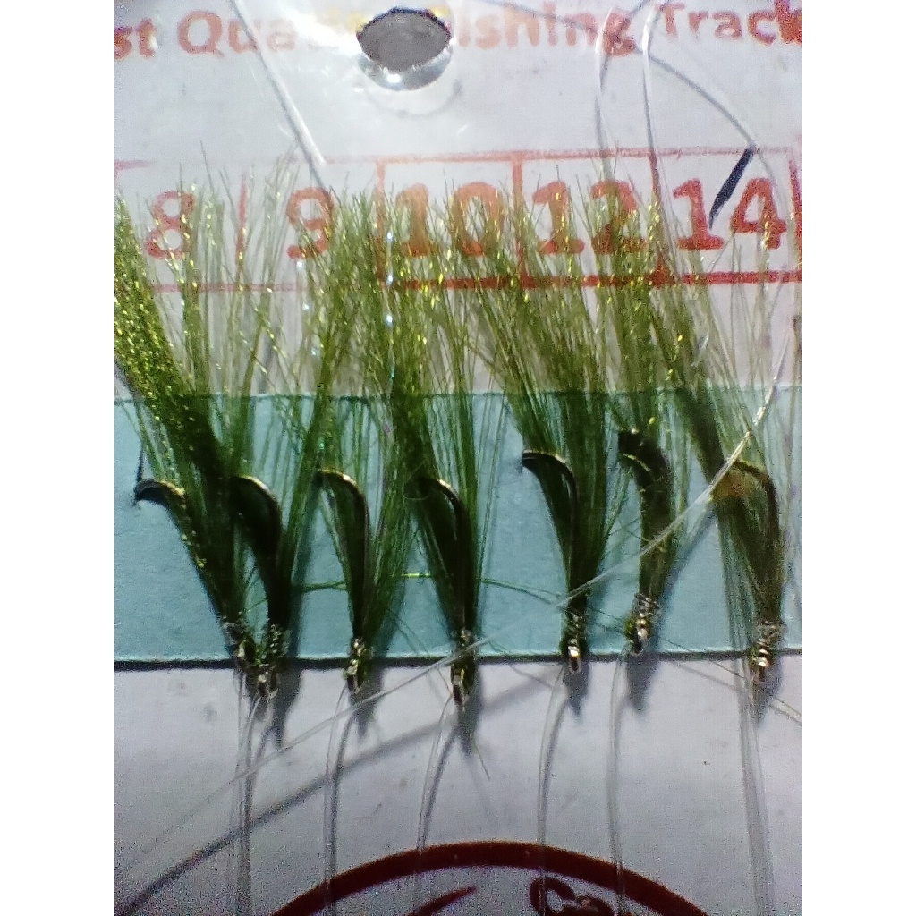 Rangkaian sabiki kotrekan rintak pancing bulu mutiara sutra