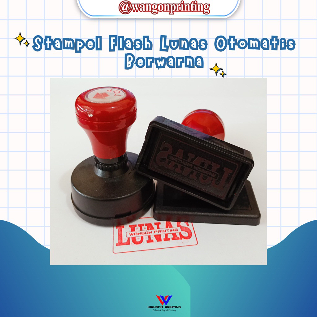 

Stempel Flash Lunas Otomatis Berwarna