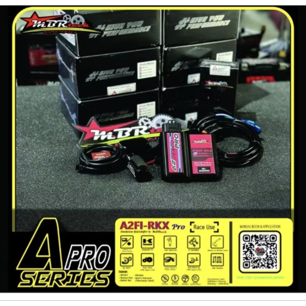 A2FI-RK PRO Quickshifter, Idle Rumble, Launch Control & Ptilane Limitter Race Use 2 Cylinder FI Kawa
