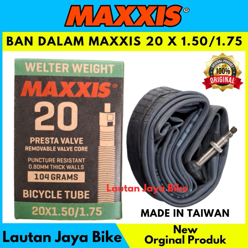 Ban Dalam Sepeda 20 x 1.50/ 1.75 MAXXIS PENTIL PRESTA Original New Ban Dalam Sepeda
