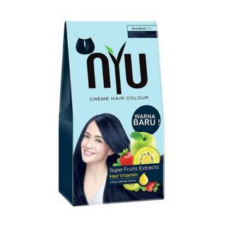 NYU CREME HAIR COLOUR BOX BLUE BLACK (Semir rambut)