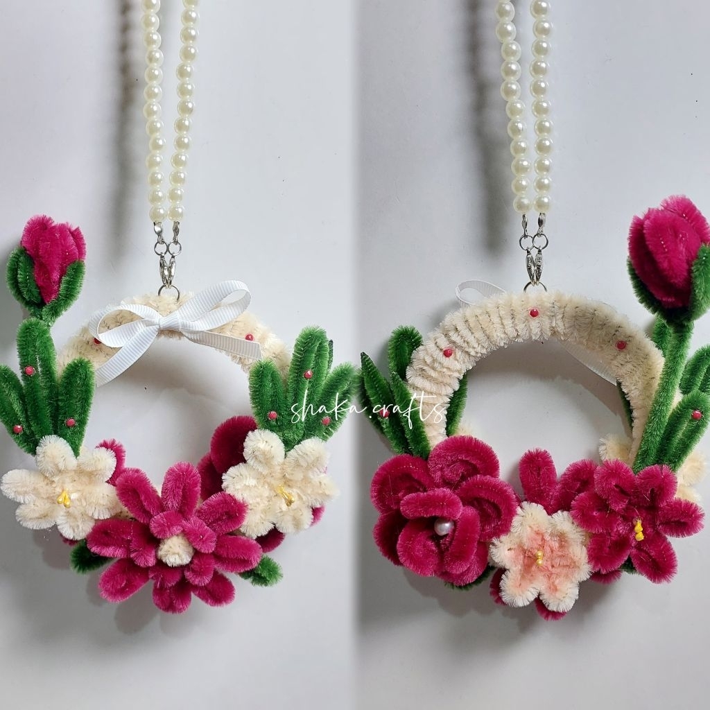 Dreamcatcher hiasan dinding kawat bulu handmade Keychain gantungan tas lucu