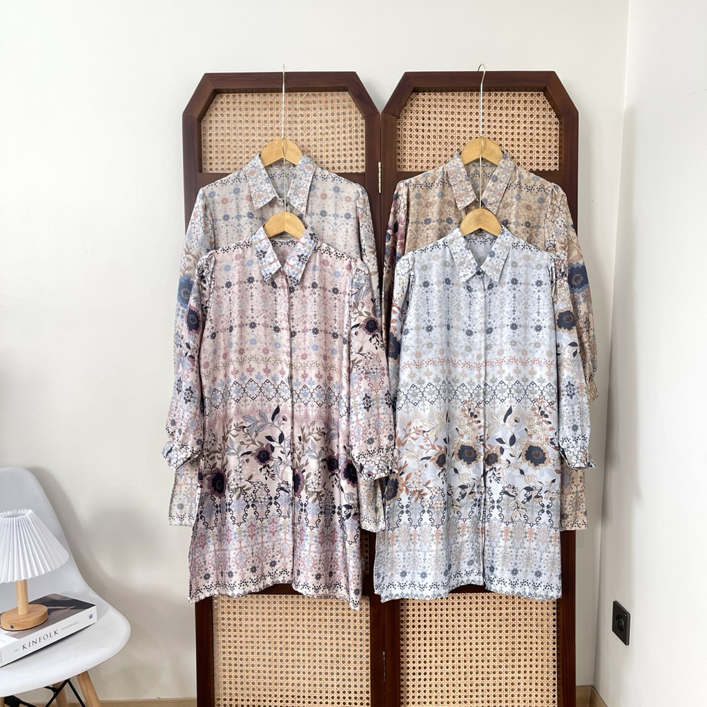 Efabric - OLA Tunik Motif Silk | Tunik Kondangan | Tunik Busui | Tunik Terbaru