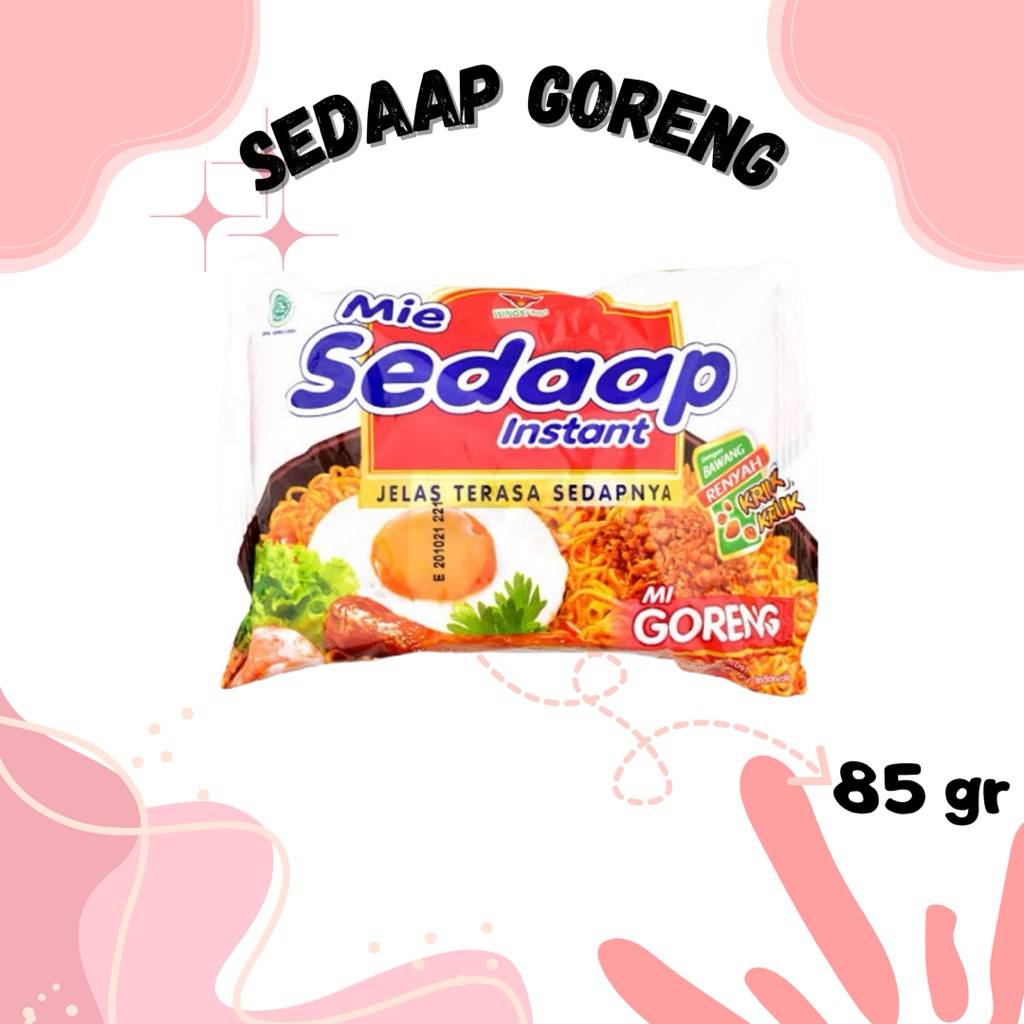 

Paket Sedaap Goreng ( Isi 6 pcs ) 85gr