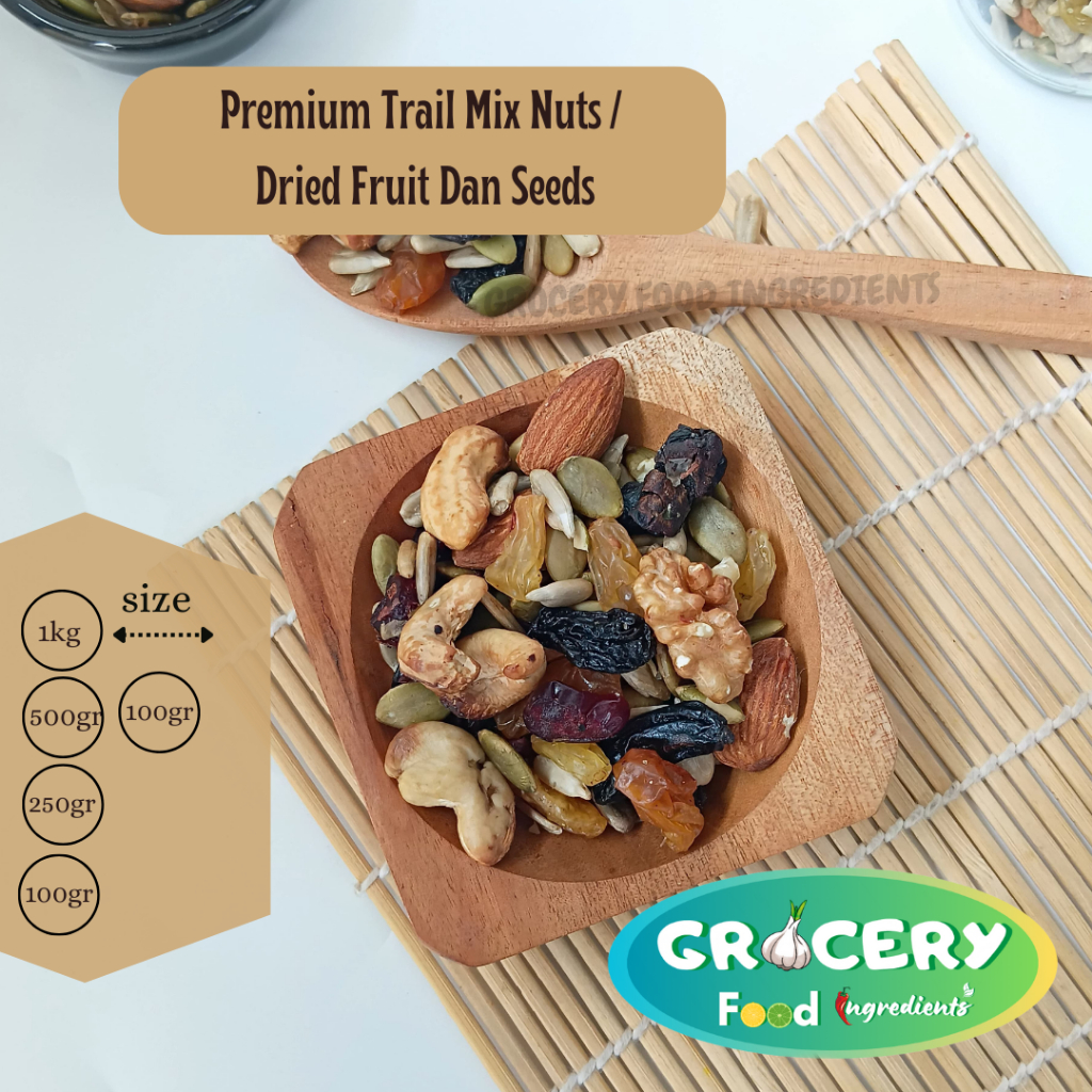 

Premium mix nuts 500gram / dried fruit dan seeds