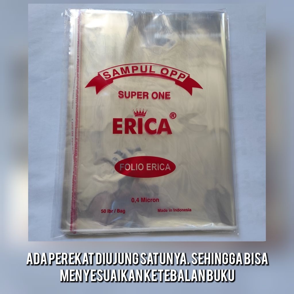 

Sampul Buku Ukuran Folio +-50 lembar Tebal 0,4 Micron - Sampul Plastik OPP Folio - Sampul Plastik Folio 50 Lembar