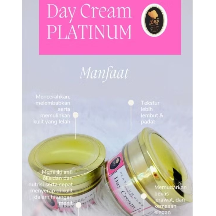 JM Glow Beauty Daycream Platinum - Cream Pagi Platinum - JM BEAUTY CANGGU - JMB MOJOKERTO