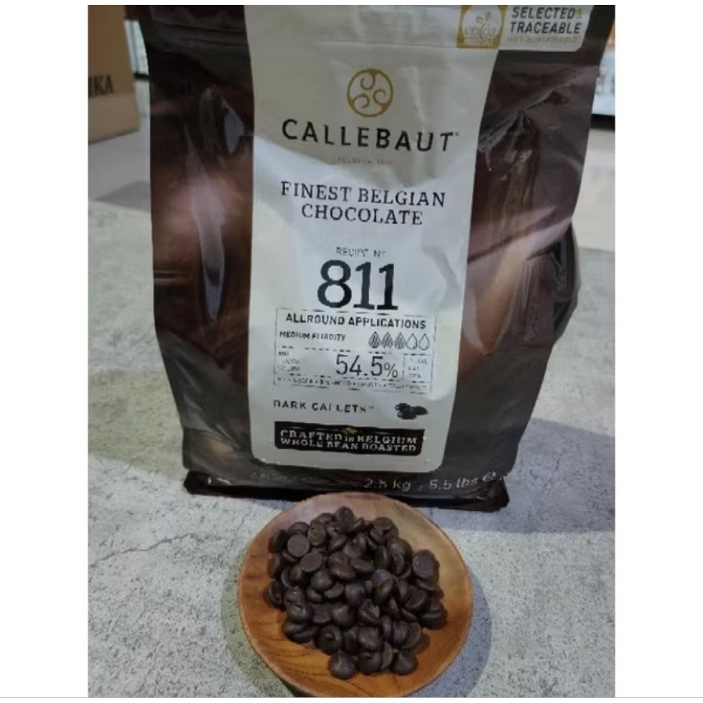 CALLEBAUT 811 DARK CHOCOLATE 54.5 % - 500 Gr