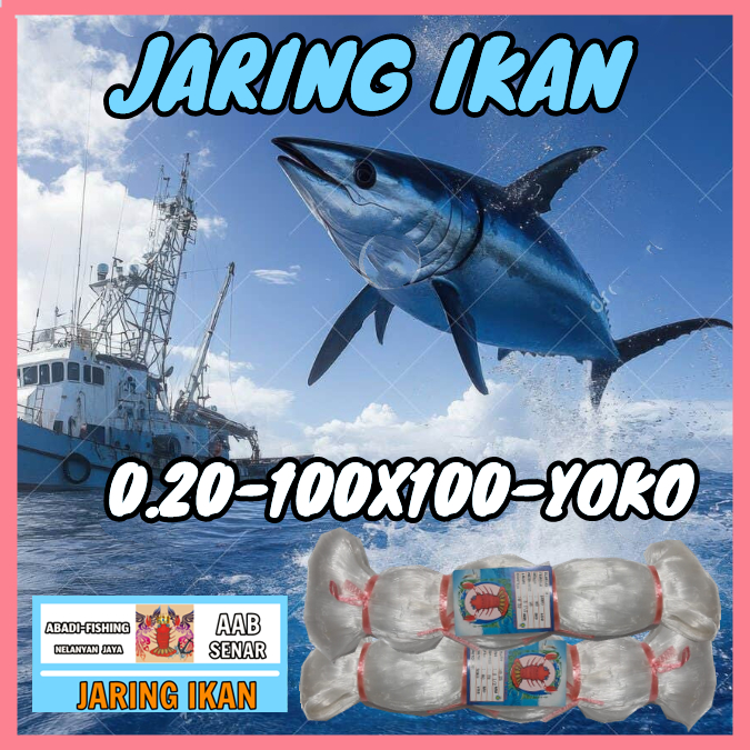 Jaring Ikan 0,20 100/100 YOKO Jaring burung / Jaring Ikan / Jaring Senar