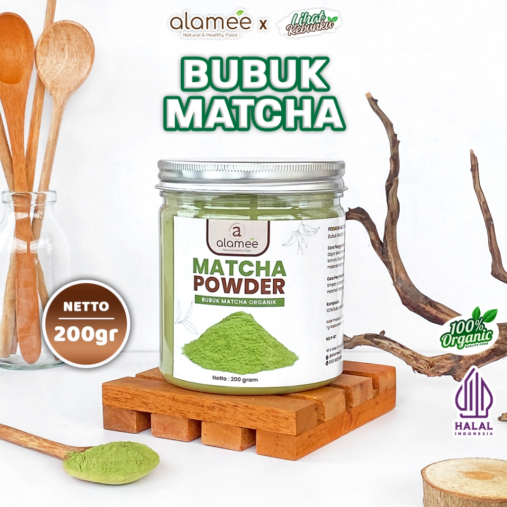 

ALAMEE Bubuk Matcha Powder Minuman Teh Matca Tea Bubuk Premium Tanpa Gula 200gr LIHAT KEBUNKU