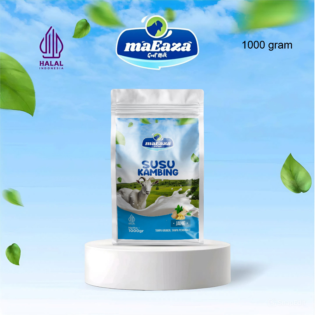 

MaEaza Susu Kambing Rasa Jahe Tanpa Krimer 1000g