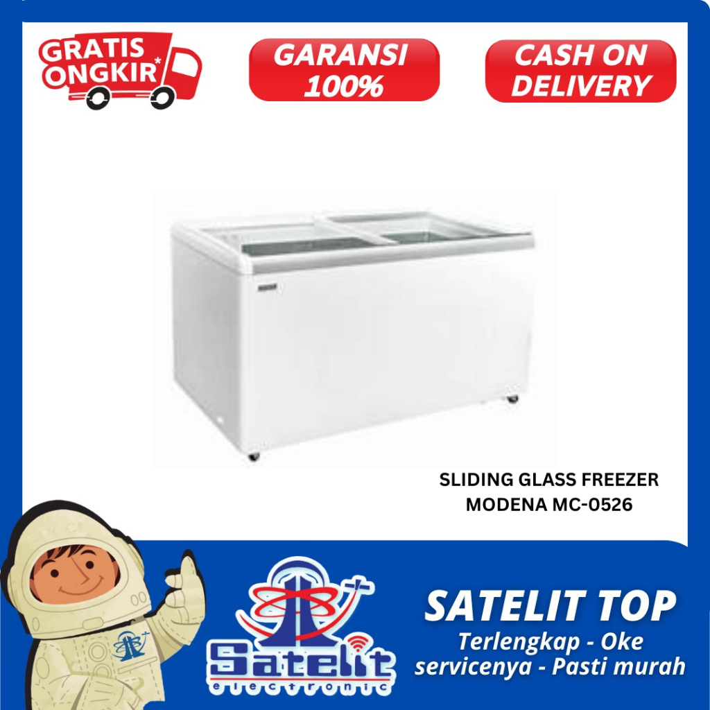 SLIDING GLASS FREEZER MODENA MC-0526