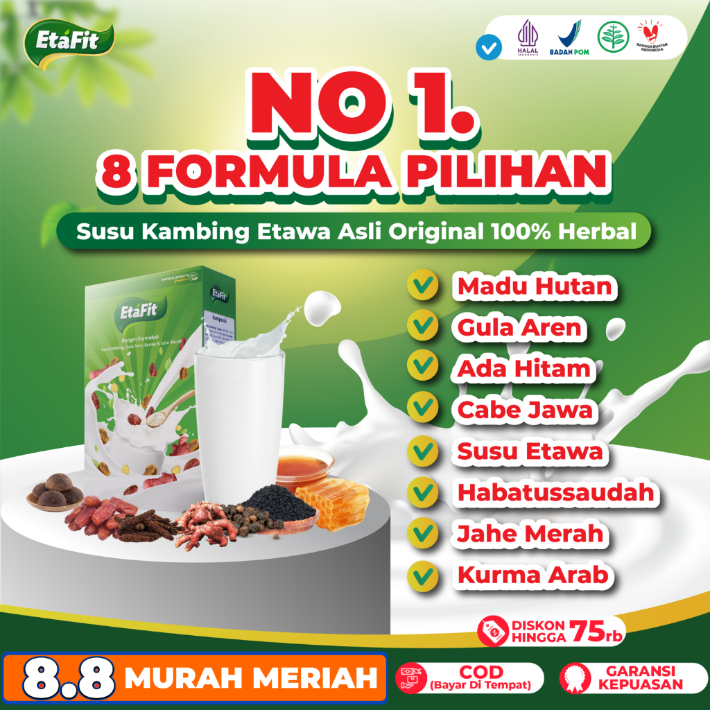 

Susu Herbal Untuk Pernapasan - ETAFIT Susu Kambing Etawa Bubuk Murni Asli 100% Original Terpercaya