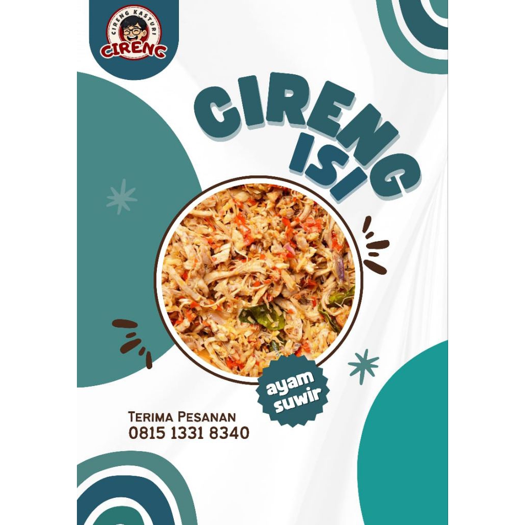 

CIRENG ISI AYAM SUWIR PEDAS CEMILAN FROZEN FOOD vacum handmade kecil