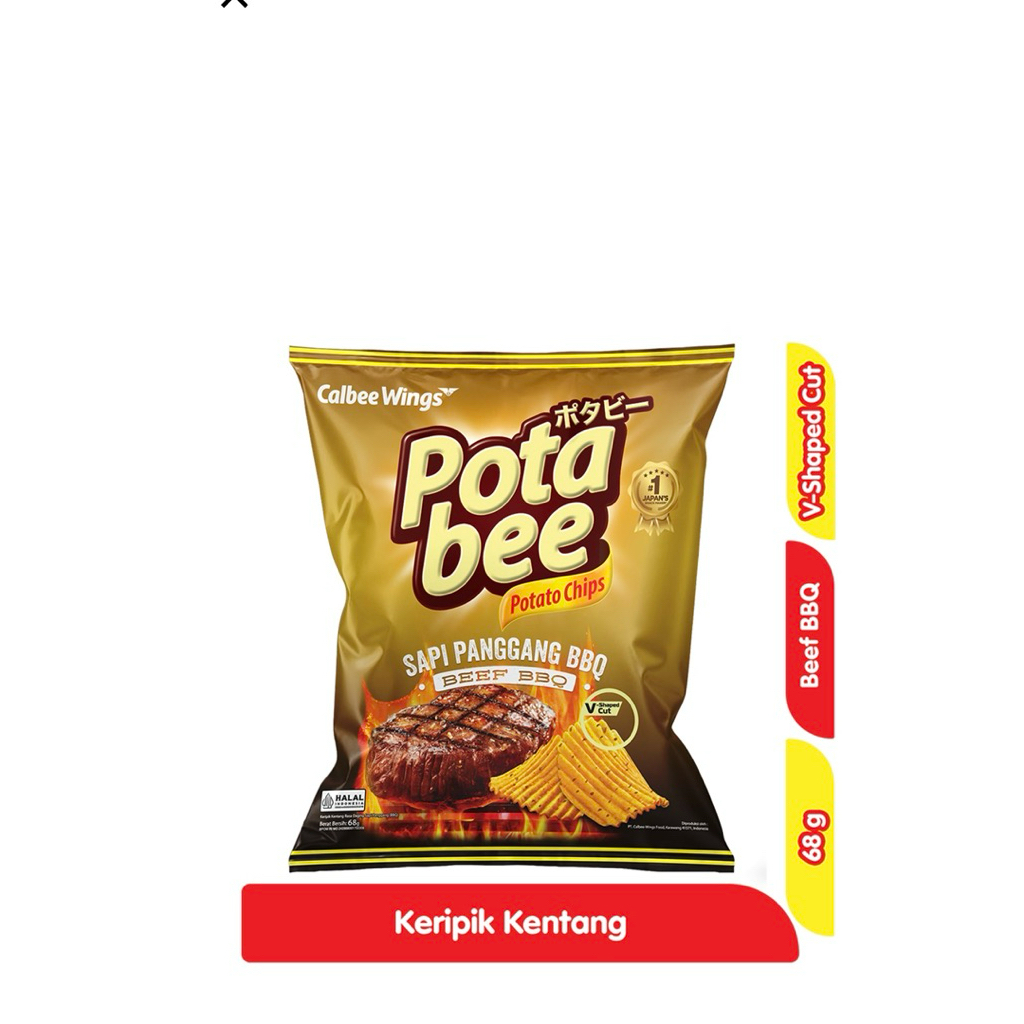 

KERIPIK KENTANG SAPI PANGGANG BARBEKIU POTABEE 68 gr
