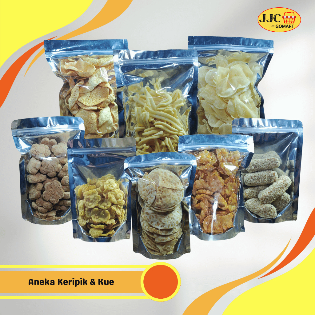 

Aneka Snack Kerupuk Emping Crispy & Kue Kering Tradisional 100gr Homemade