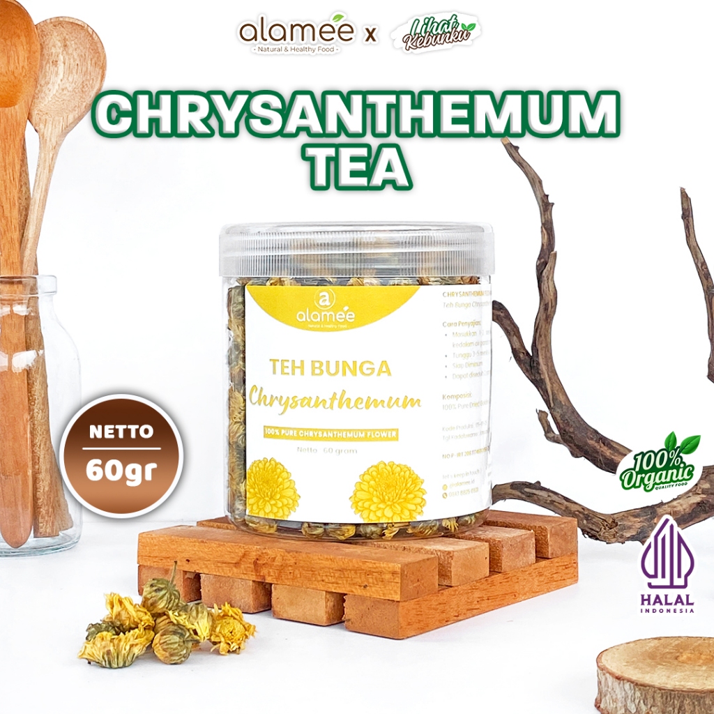 

ALAMEE Chrysanthemum Tea Teh Bunga Krisan Golden Herbal Alami Organik Crysanthemum 60g LIHAT KEBUNKU