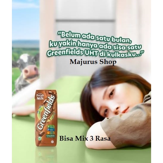 

Cargo-Greenfields Susu UHT 200ml x 32pcs | Full Cream, Coklat, Strawberry | Bisa Mix Rasa