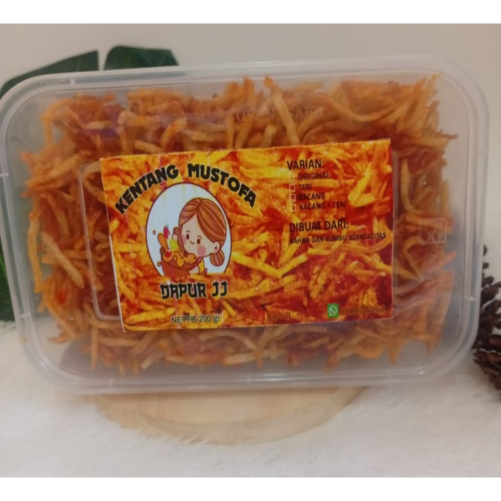 

Kentang Mustofa Pedas Manis Kemasan 200 Gram