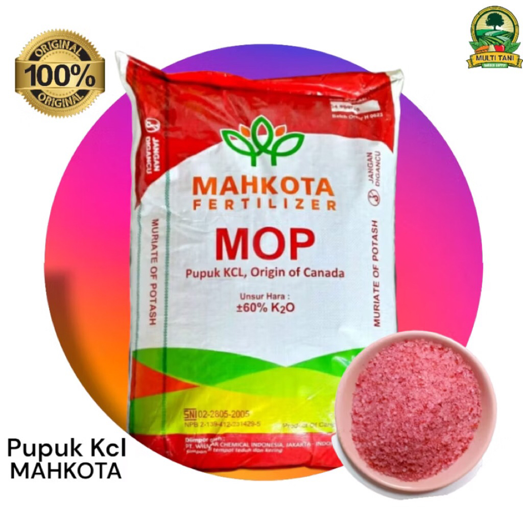 pupuk kcl mahkota repack 1kg