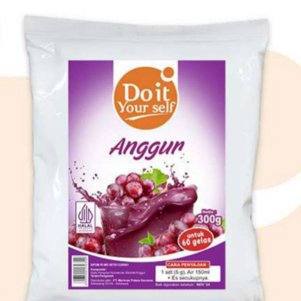 

DIY Powder Minuman Buah Anggur 300gr
