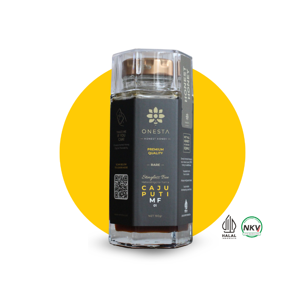 

CAJUPUTI MF01 | Onesta Honest Honey - Madu asli premium pure raw 100% tanpa campuran | 190gr