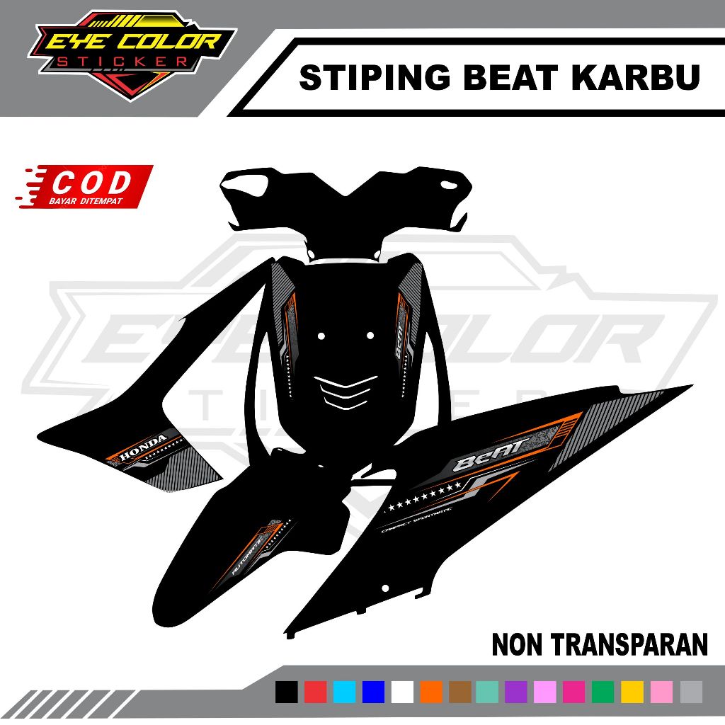 STRIPING BEAT KARBU NON TRANSPARAN / STRIPING BEAT KARBU NON TRANSPARAN SIMPLE