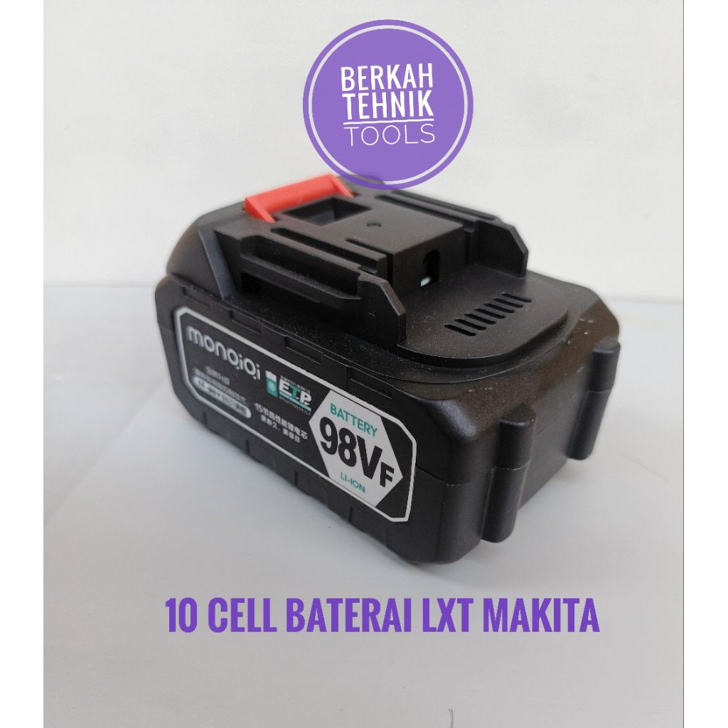 Uddjaya_ 98Vf Baterai Impact Wrench Bor Cordless Kamole 10Cell Baterai Tebal