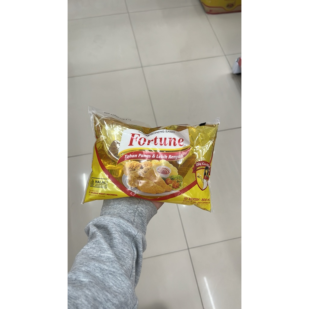 

Termurah Minyak Goreng Sawit Fortune 800ML