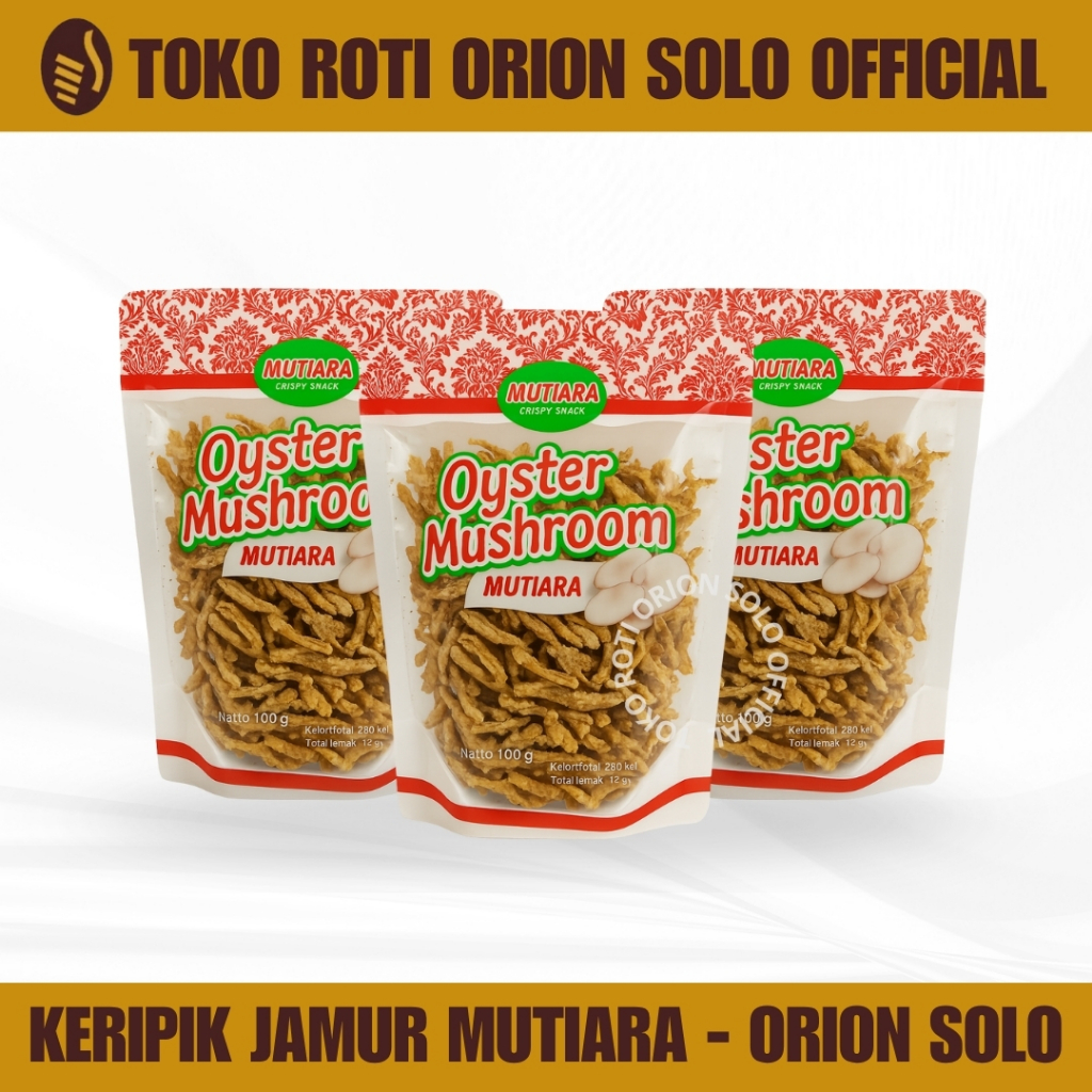 

Kripik Jamur Mutiara / Oyster Mushroom Mutiara - Orion Solo