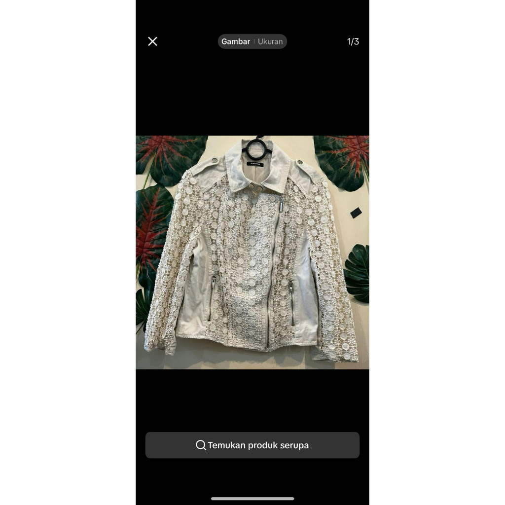 jaket renda broken white