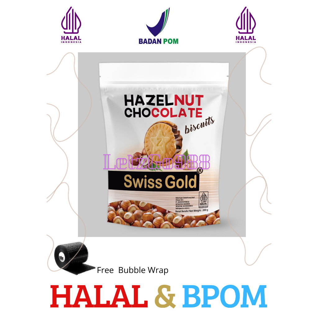 

Swiss Gold Hazelnut Biscuit /Biskuit Hazelnut Milk Chocolate 100 Gram