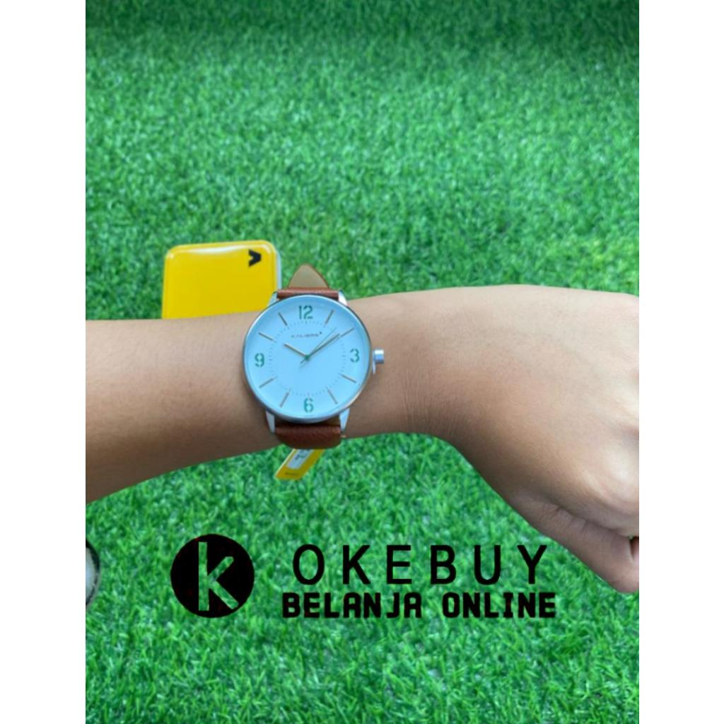Jam Tangan Analog Pria/wanita Outdoor Kalibre Watch Pulse Kalibre 996336220 Brown