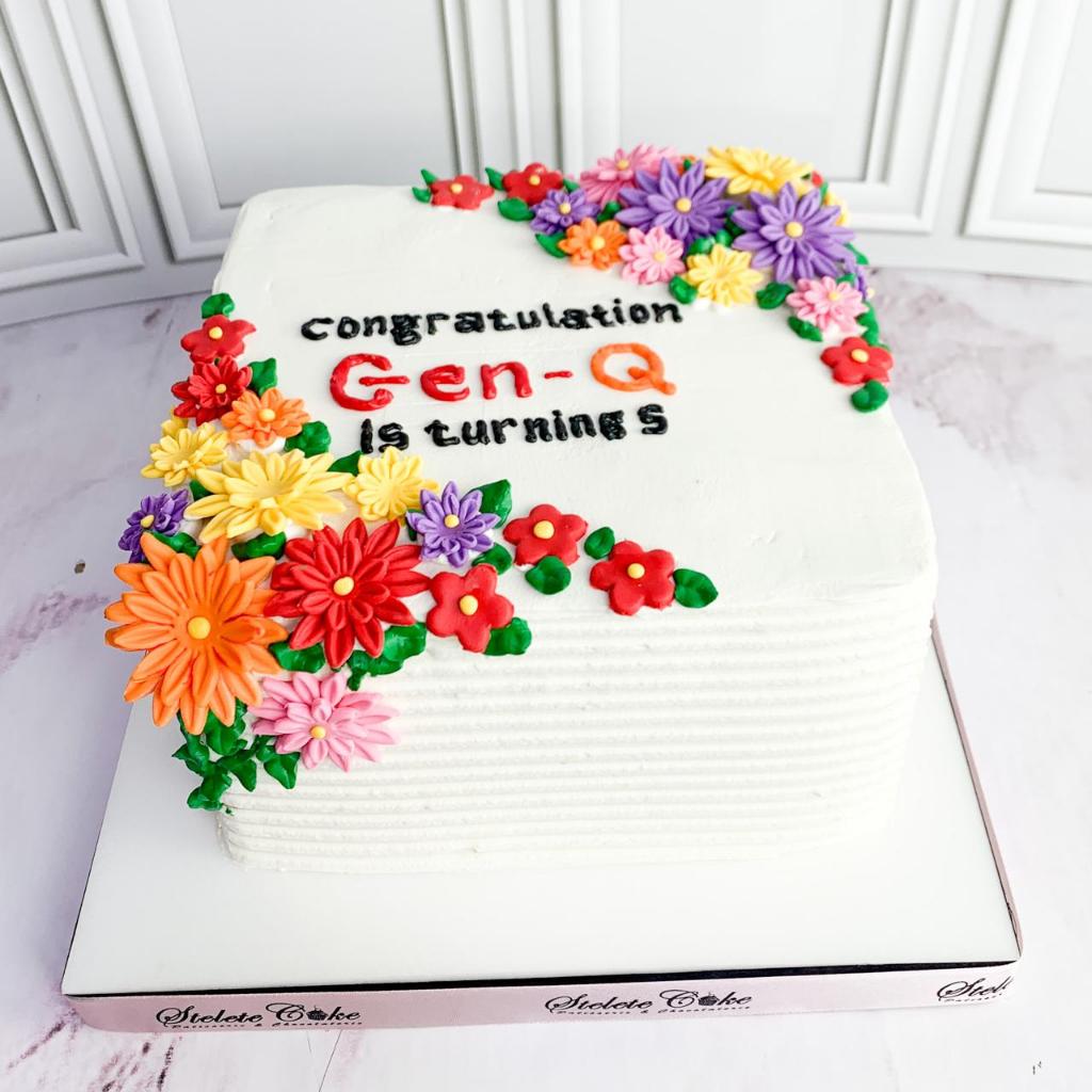 

Kue ulang tahun/Birthday cake/kue ultah tema flower/flower cake/Kue Birthday jakarta/Kue flower 20x20