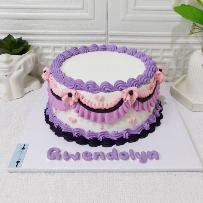 

Kue Ulang Tahun Vintage Pattern / Cake Vintage Jadul