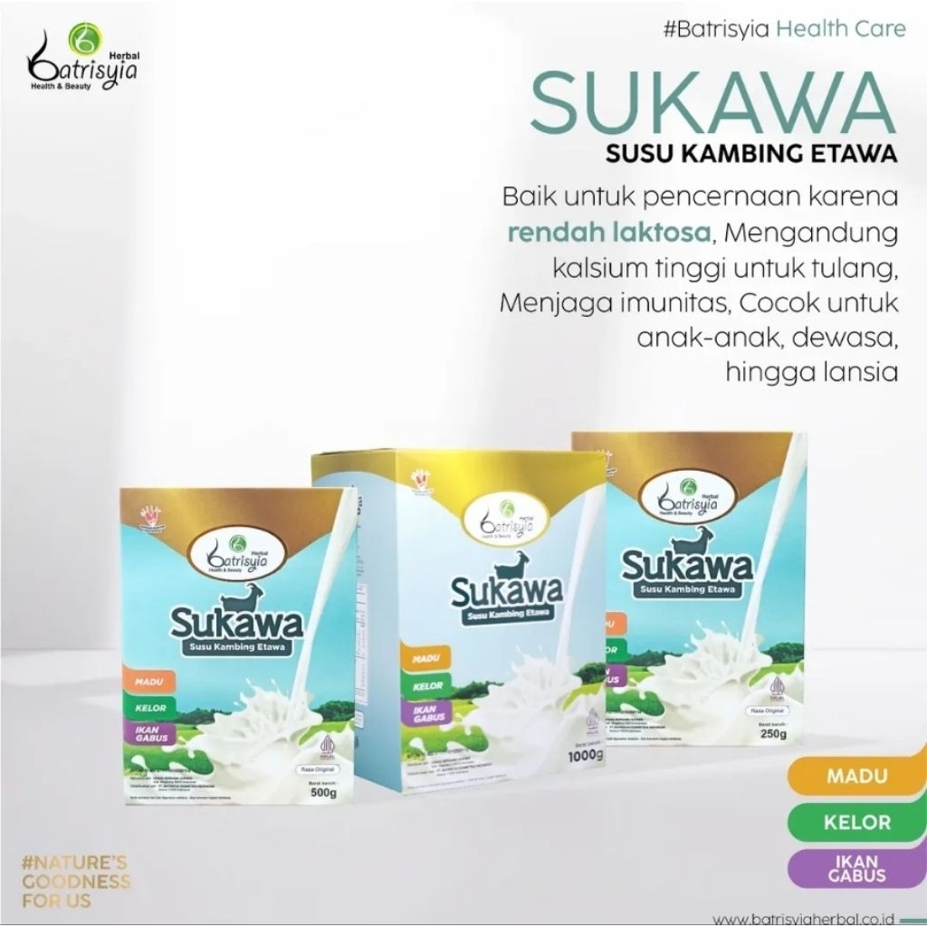 

Batrisyia Sukawa | Susu Kambing Etawa + Ekstrak Ikan Gabus