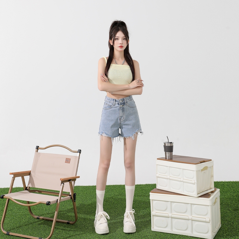 Celana Jeans Pendek Celana Denim Pendek Olahraga Jeans Wanita Highwaist Bigsize Jumbo Outfit Wanita