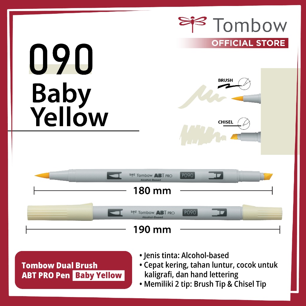 

Tombow Dual Brush ABT Pen Baby Yellow