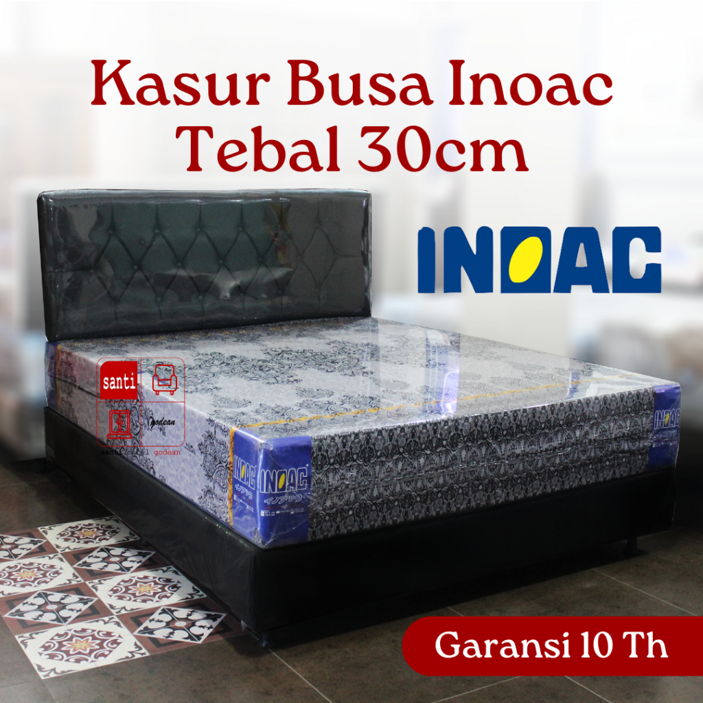 Kasur Busa Inoac Tebal 30cm Garansi 10th Fullset
