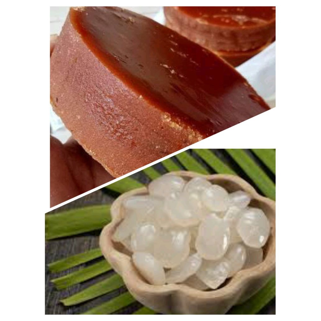 

paket lengkap 500gram kolangkaling+2butir/gandu gula aren siap olah