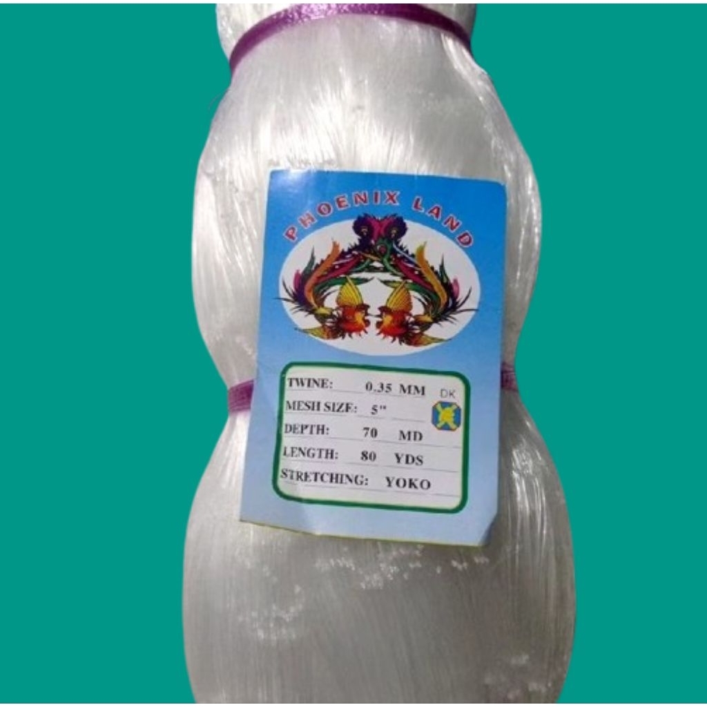 Jaring ikan 0.35 5 inchi 70md/80yds yoko pukat ikan