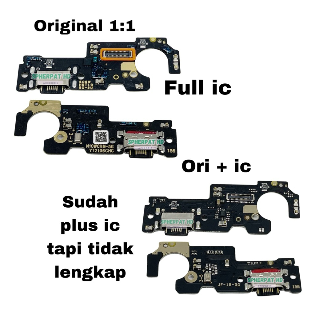 PAPAN CAS / KONEKTOR CHARGER REDMI NOTE 10 5G / POCO M3 PRO 5G ORI