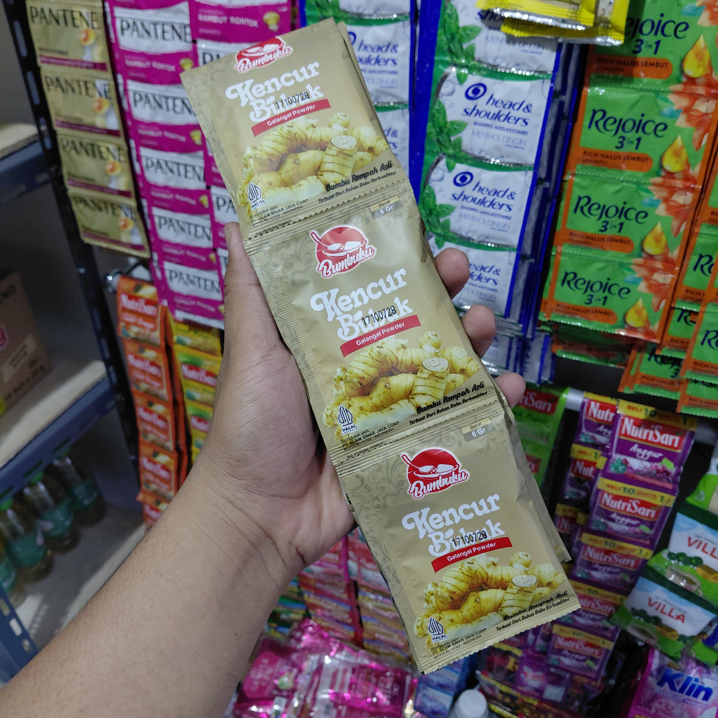 

Bumbuku Kencur Bubuk 6g 1 Renceng Isi 12 Sachet