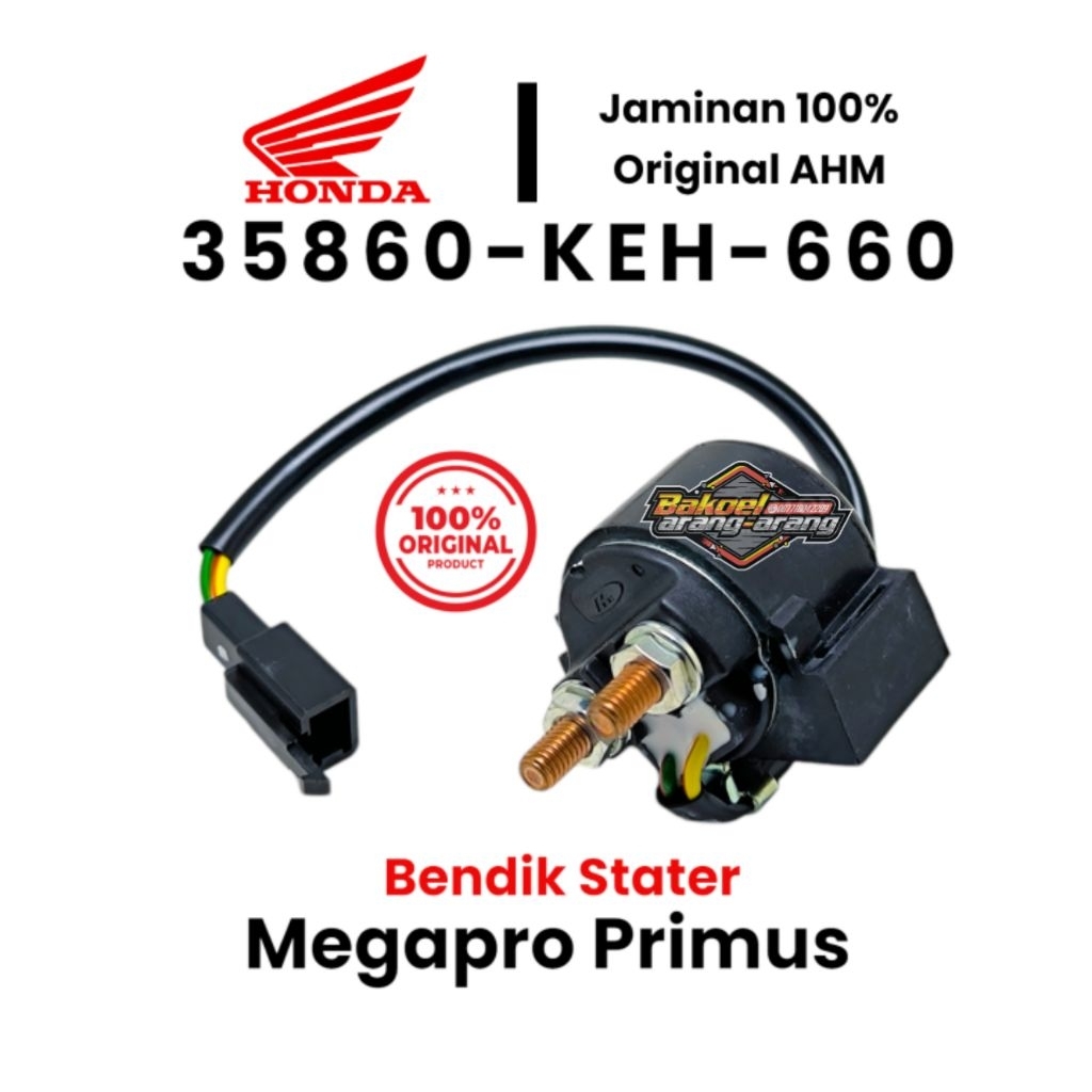 bendik dinamo starter megapro hiu primus original 35860-KEH-660 BENDIK SWITCH STARTER MEGAPRO PRIMUS