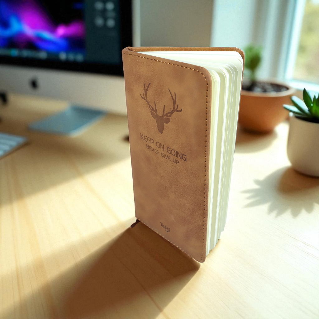 

200 Lembar Notebook A6 / Buku Catatan Kerja A6 / Notebook Kulit Brown / Buku Agenda