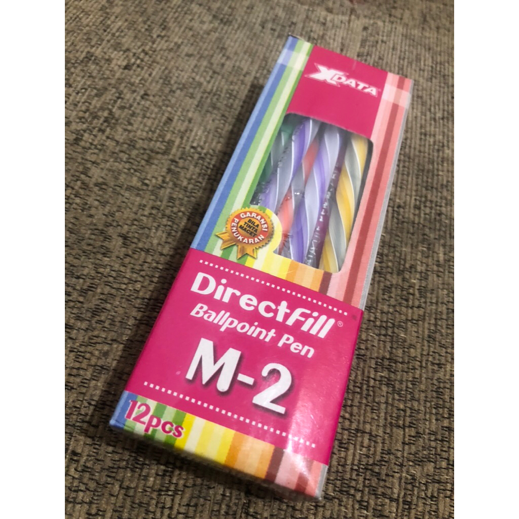 

NEW/Bolpoint Pen/Bolpen ulir M2 warna hitam 1 pack-12 pc