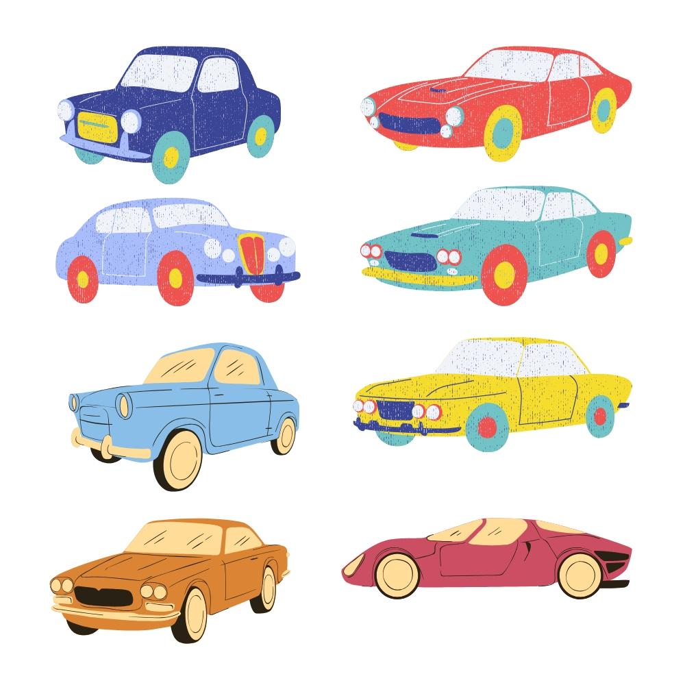 Sablon Setrika DTF Mobil Antik - Antique Car